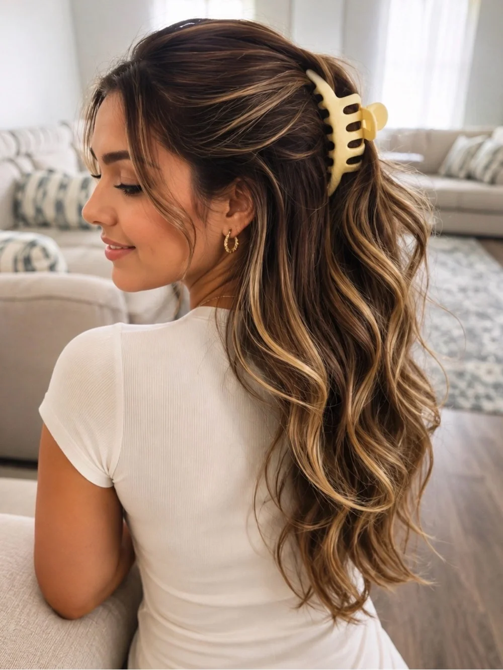 12-Inch Clip-In Ponytail with Short Wavy Curls - Heat-Resistant Synthetic Hair